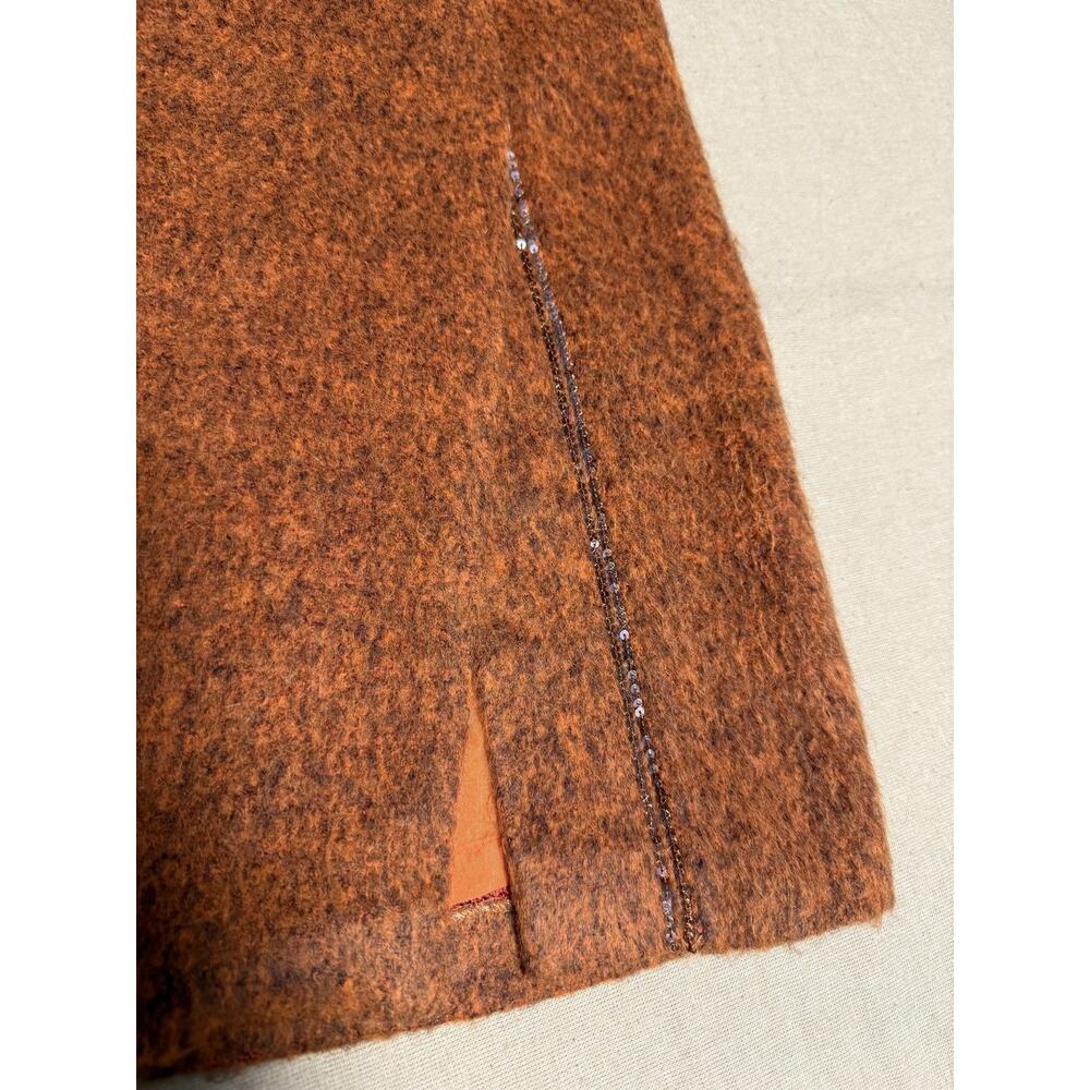 Blumarine Dress Womens IT 44 US 8 Brown Wool Blend Boucle Shift Made in Italy - Picture 8 of 14